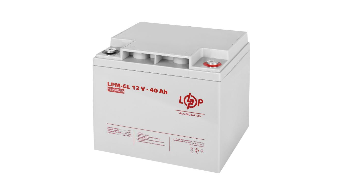 AKUMULATOR ŻELOWY 12V 40 Ah 480 Wh LPM-GL DO UPS ZASILACZE AWARYJNE