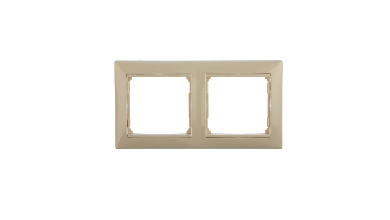 VALENA Ramka podwójna pozioma kremowa 774352