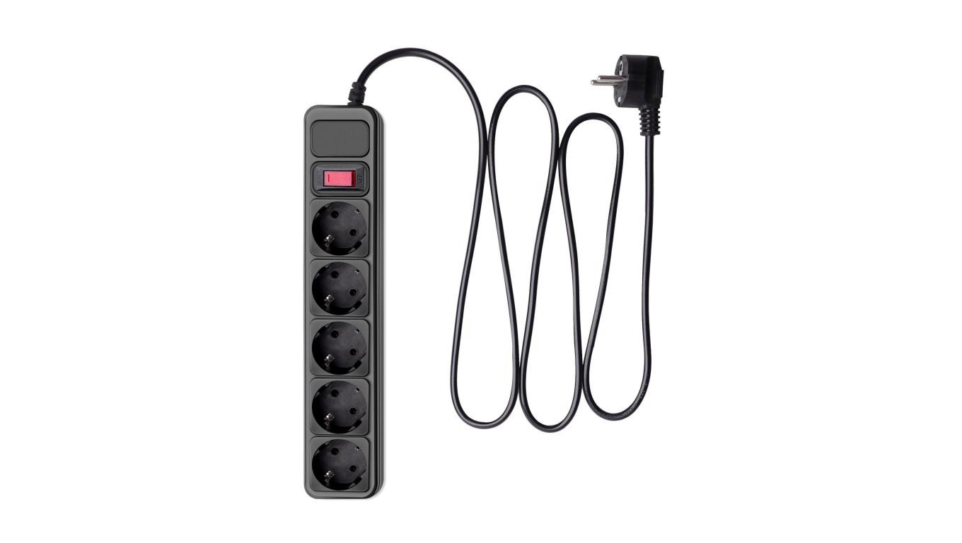 Listwa przeciwprzepięciowa Akyga AK-SP-06A 5 gniazd CEE 7/3 (Typ F) 1.8 m