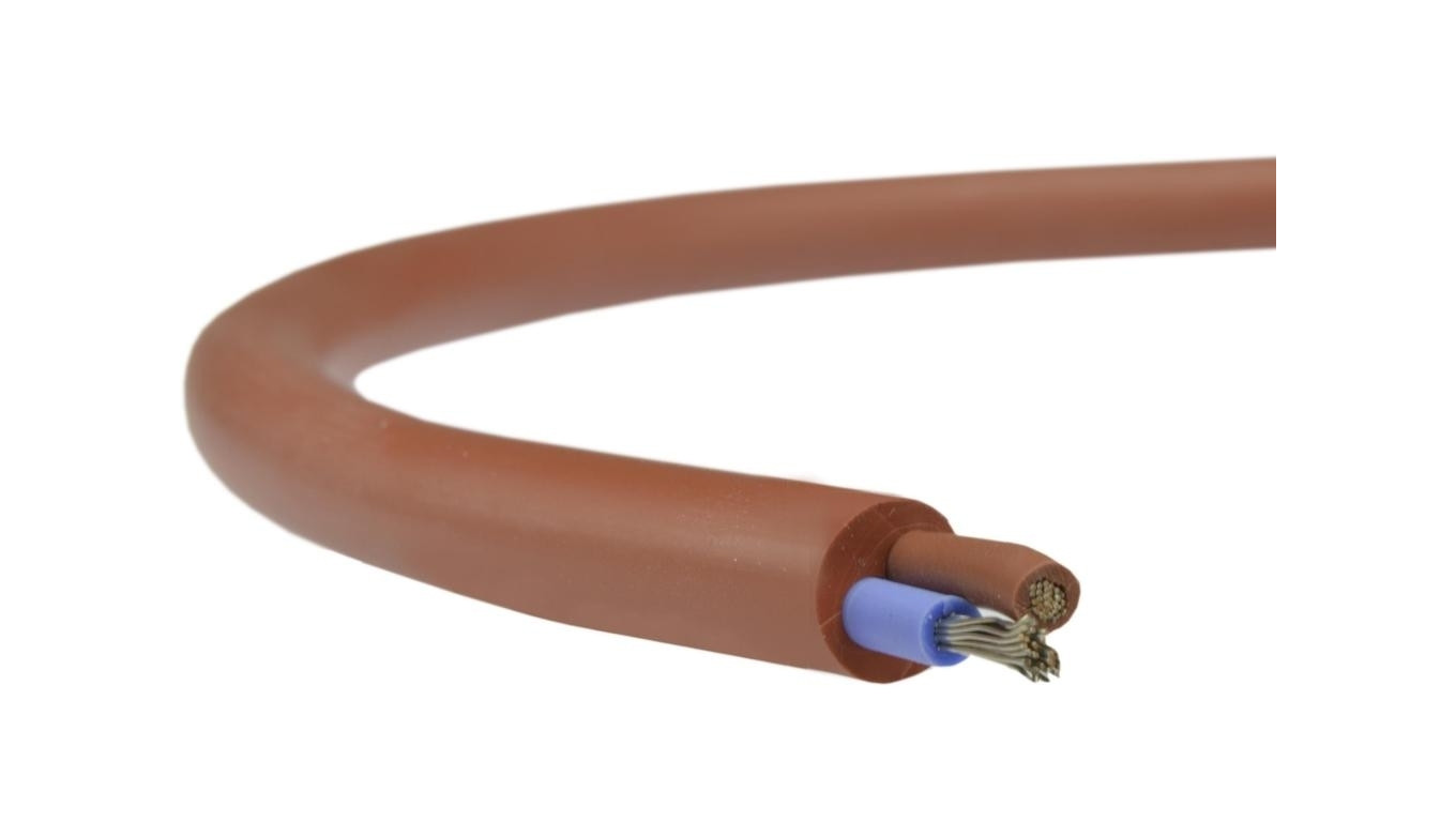 Kabel silikonowy SIHF 180C 300/500V 4x1,5 ciepłoodporny LSOH ceglasty linka TKD /100m/