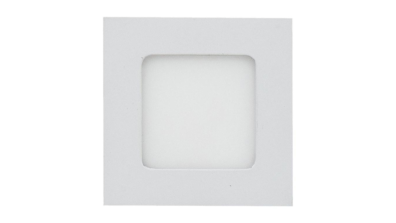 Plafon kwadratowy podtynkowy wpuszczany LED 6W 420lm 3000K IP20 biały barwa WW biała ciepła V-TAC VT-607SQ