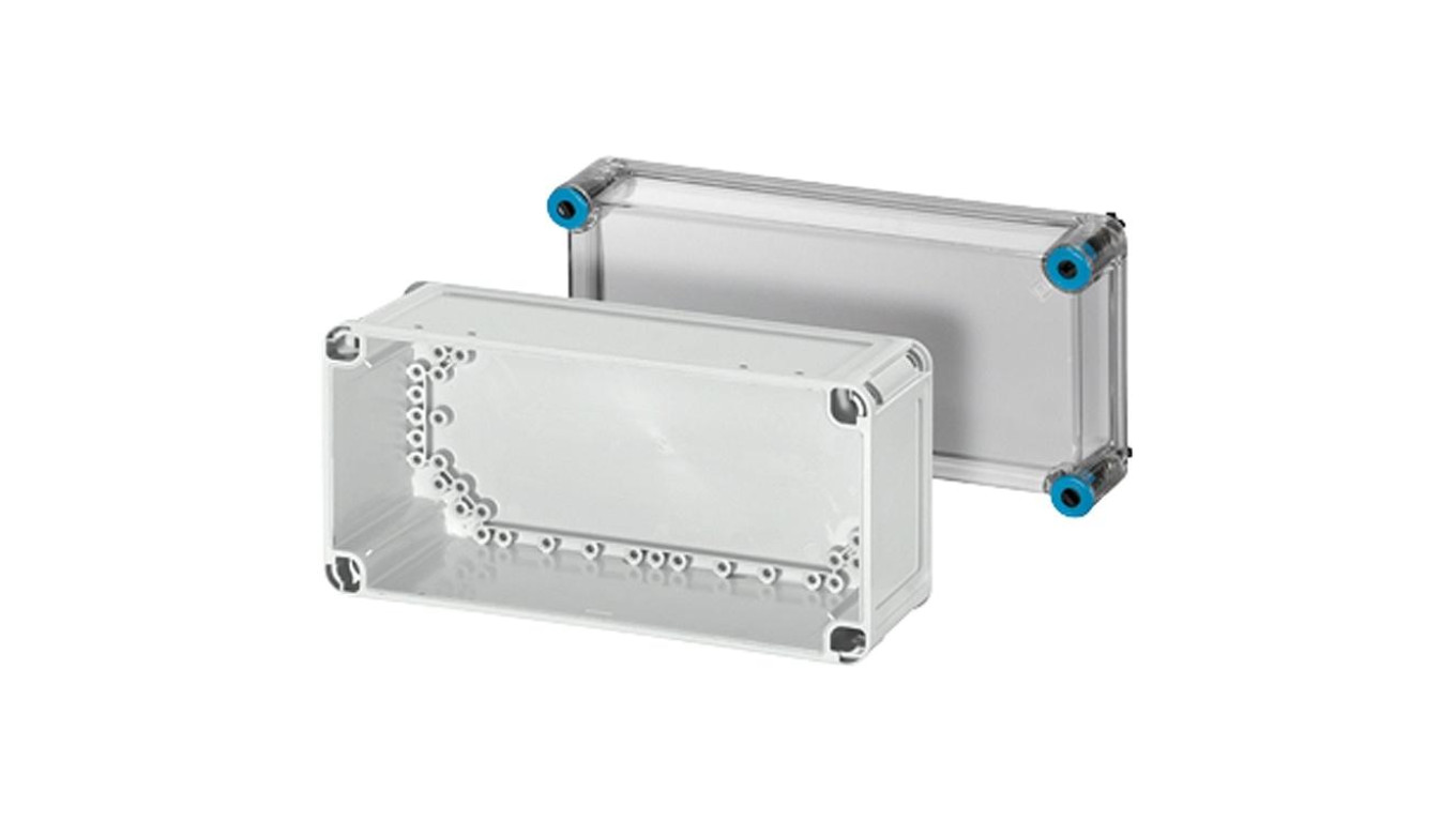 Obudowa plastikowa skrzynka hermetyczna, drzwi transparentne poliwęglan 300x150x170mm IP66 HENSEL