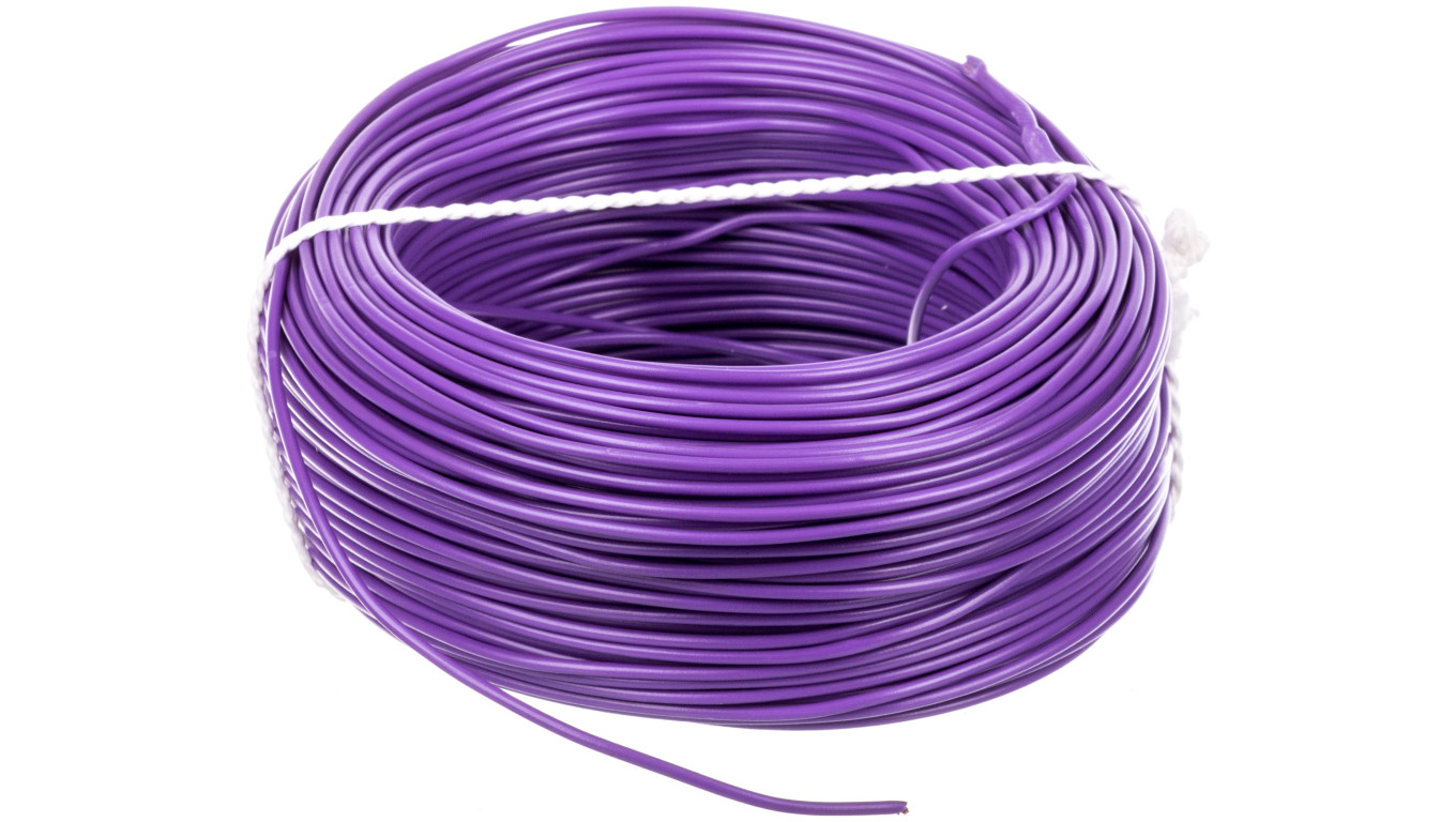 Przewód instalacyjny H05V-K (LgY) 0,75 fioletowy /100m/