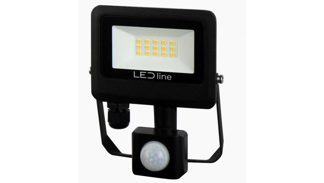 Projektor Naświetlacz Halogen LED line PHOTON 10W 4000K 1000lm z czujnikiem IP65 3 lata gwar,