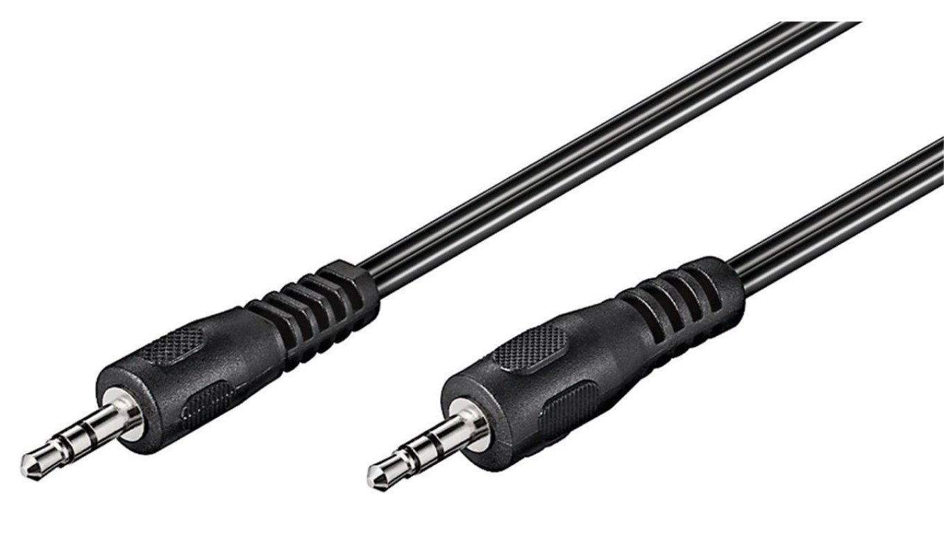 Kabel łączący audio AUX, 3,5 mm stereo, Kabel płaski - Długość kabla 2.5 m