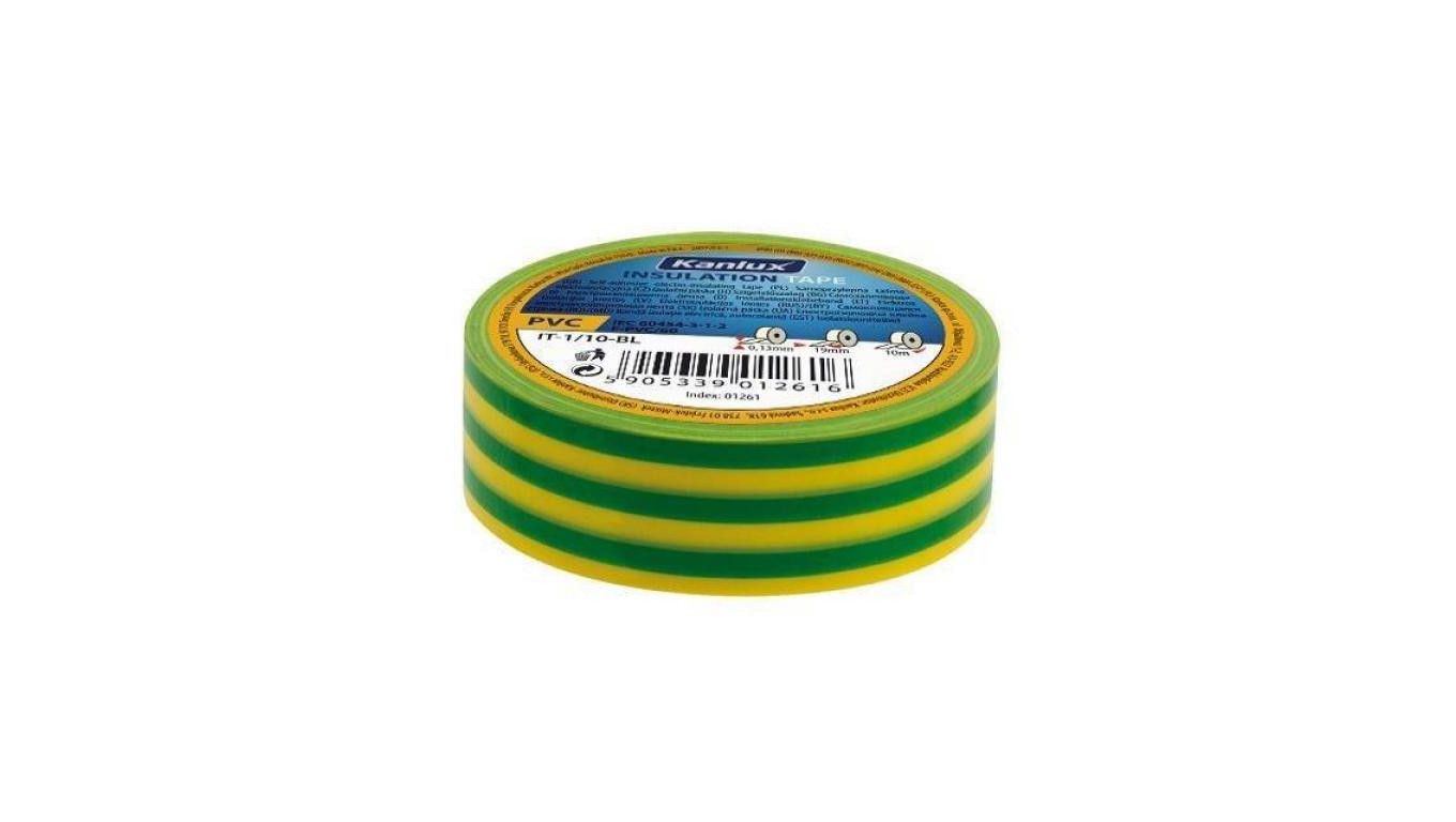 Taśma izolacyjna IT-1/20-Y/GN 20m/19mm, żółto/zielony