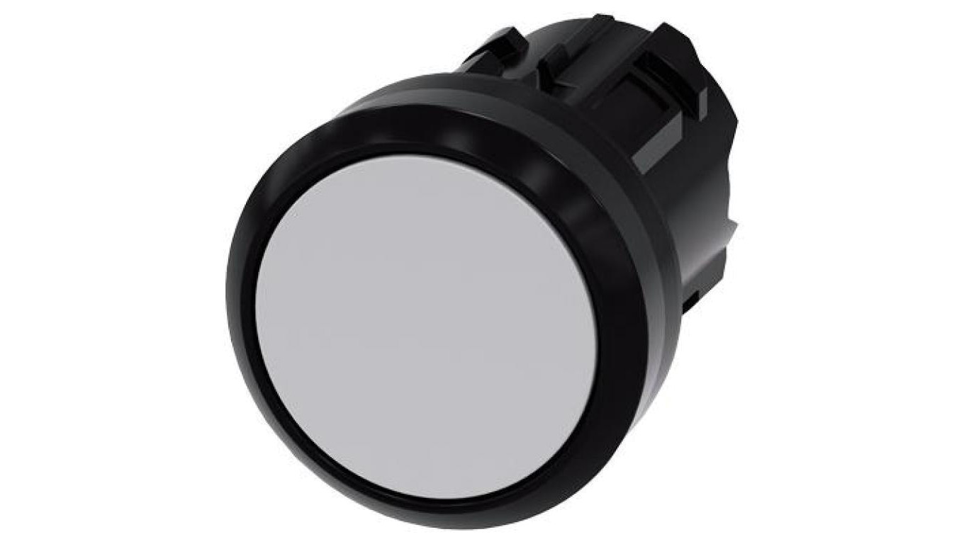 Przycisk 22 mm tworzywo szary płaski z samopowrotem SIRIUS ACT 3SU1000-0AB80-0AA0