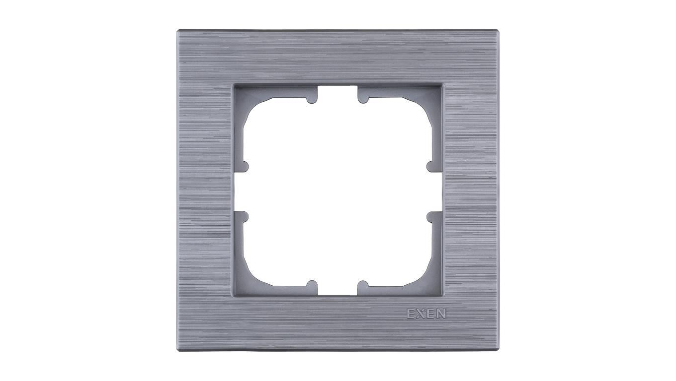 Ramka pojedyncza Exen seria Comfort stalowy C101/05E