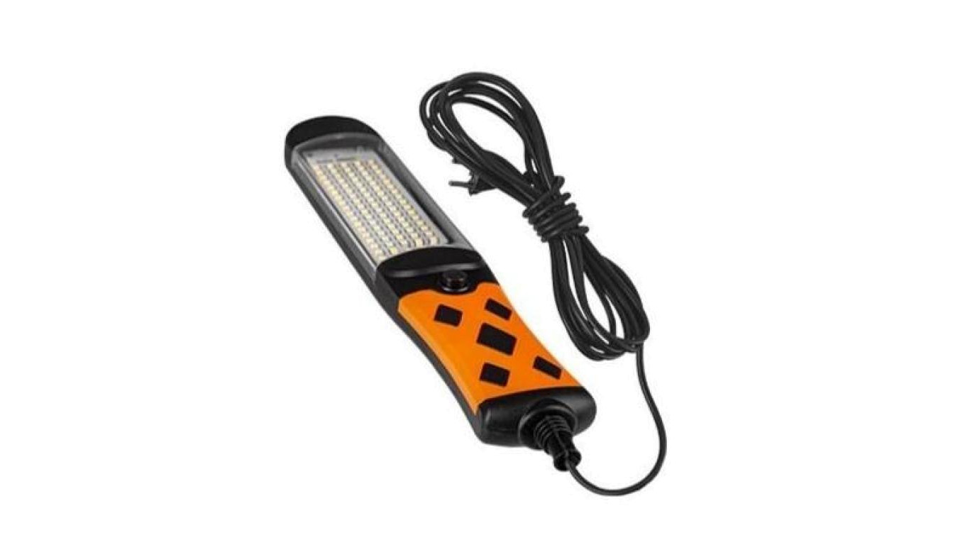 Lampa warsztatowa LED 15W / 230V 1200lm 6500k IP20 barwa zimna CW z przewodem 5m, hak