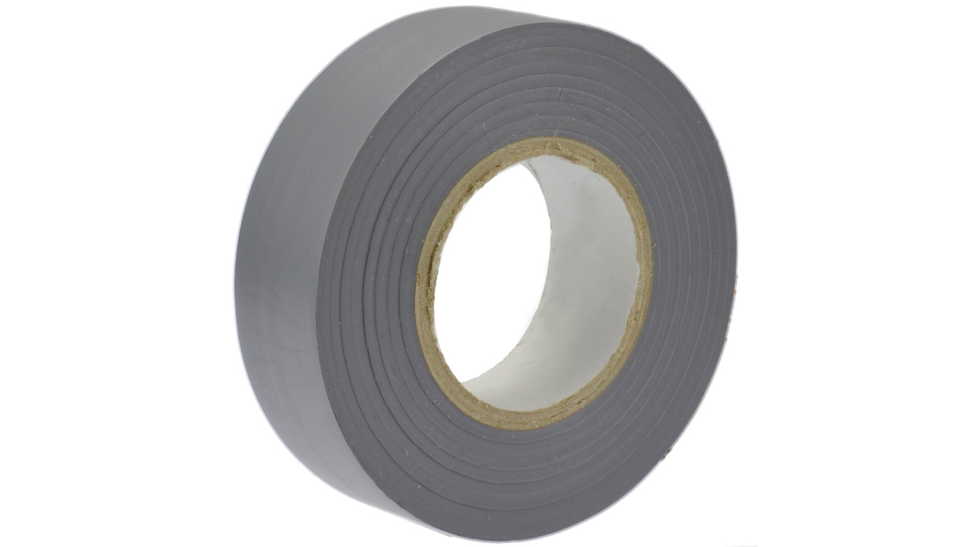 Taśma izolacyjna 19mm/20m szara PCV