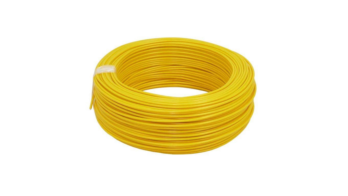 Przewód instalacyjny miedziany DY 1,5 żółty /100m/