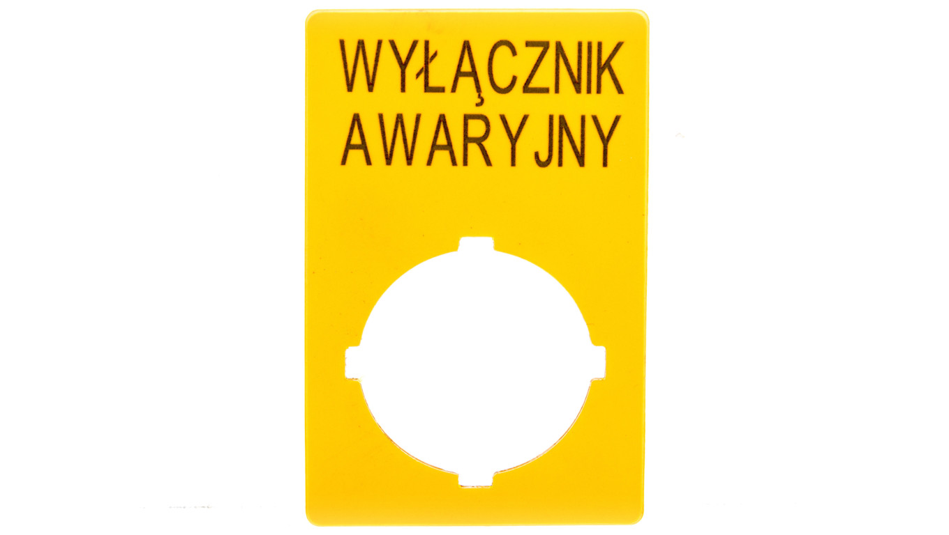 Szyld do przycisków awaryjnych PL M22-XZK-PL99 167637