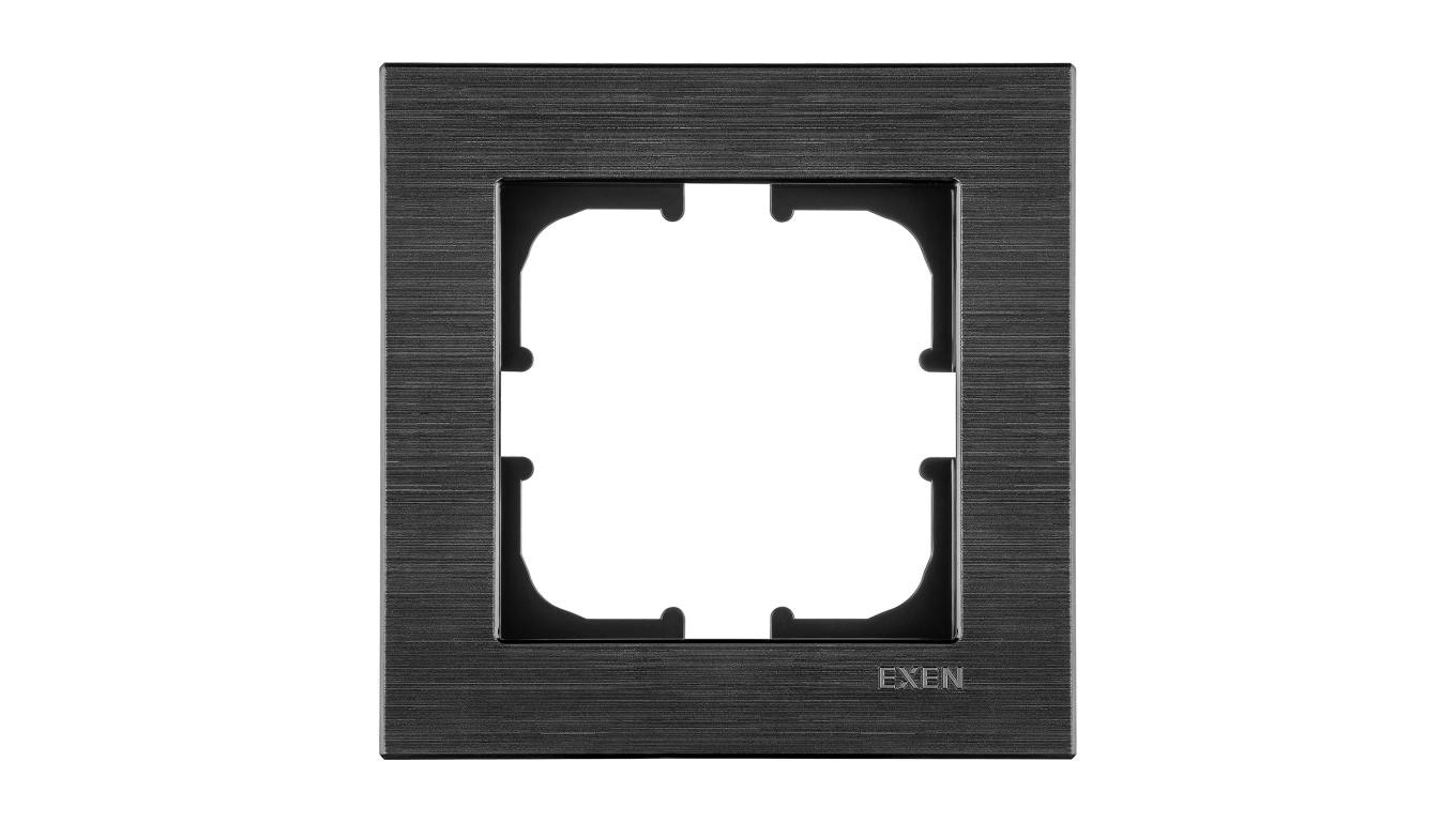 Ramka pojedyncza Exen seria Comfort kosmiczny czarny C101/09E