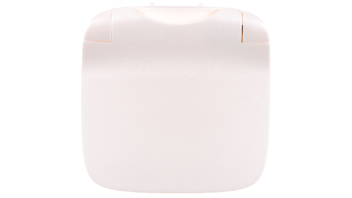 VALENA ALLURE Plakietka gniazda 2p+z z klapką perłowy 754869