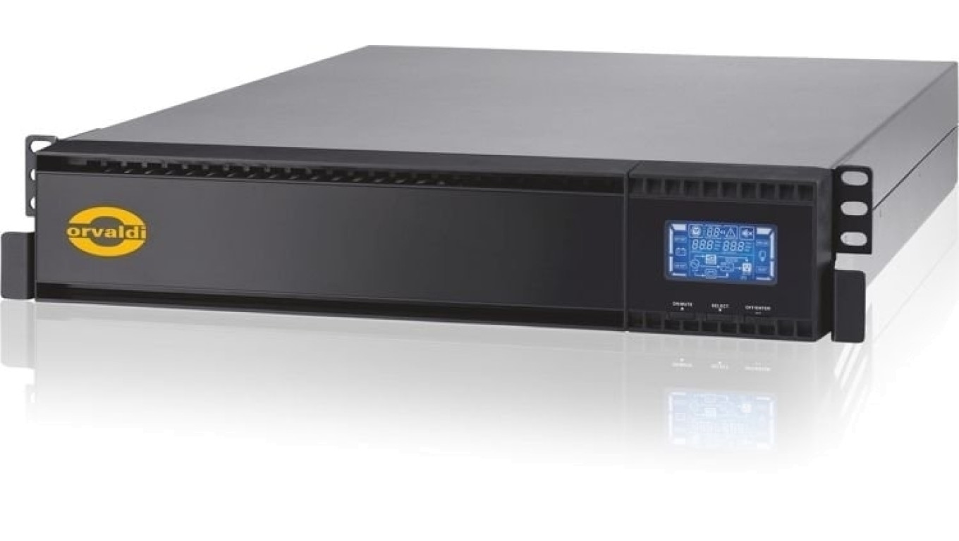 Zasilacz awaryjny UPS Orvaldi V2000 on-line 2U LCD 2000VA/1600W czysta sinusoida VGA2KRT