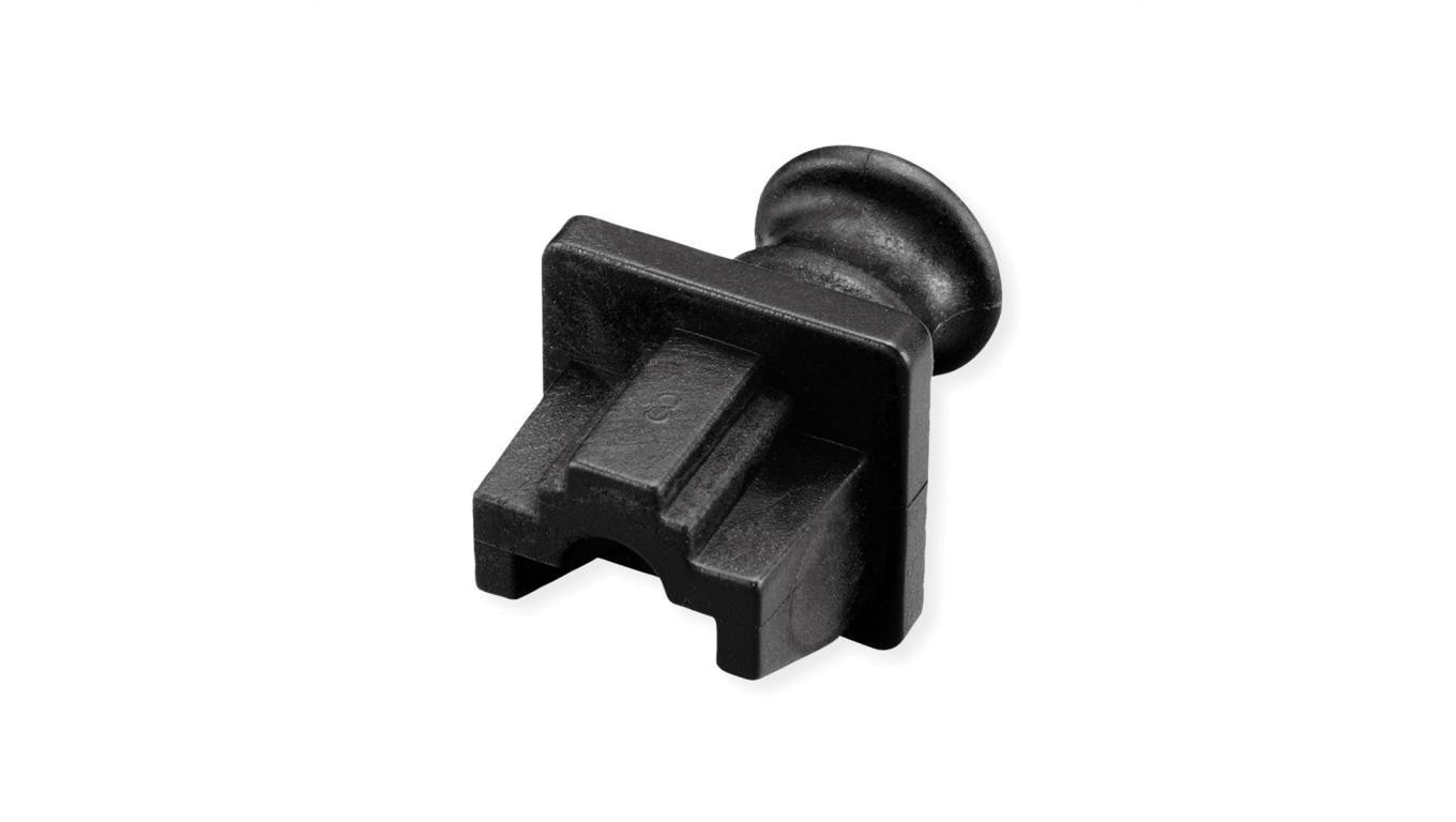 VALUE Zaślepka RJ45, blokada portów, 10 sztuk, czarna