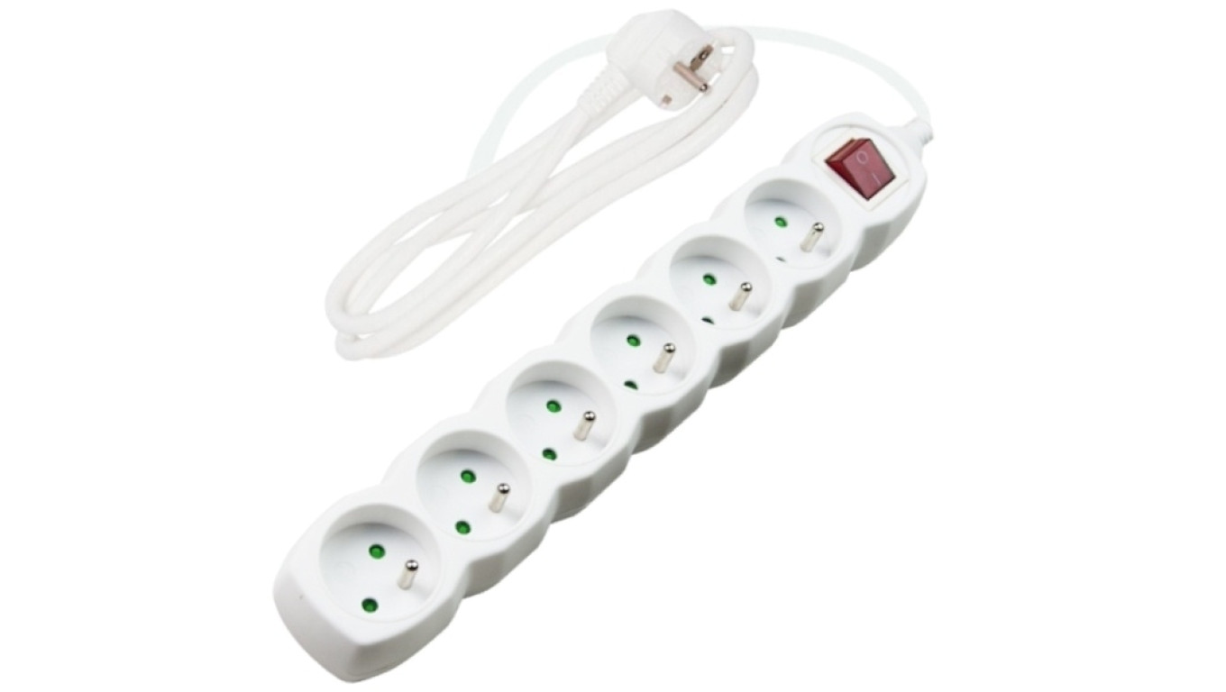 Przedłużacz 6-gniazd z/u 3m +wyłącznik pp72