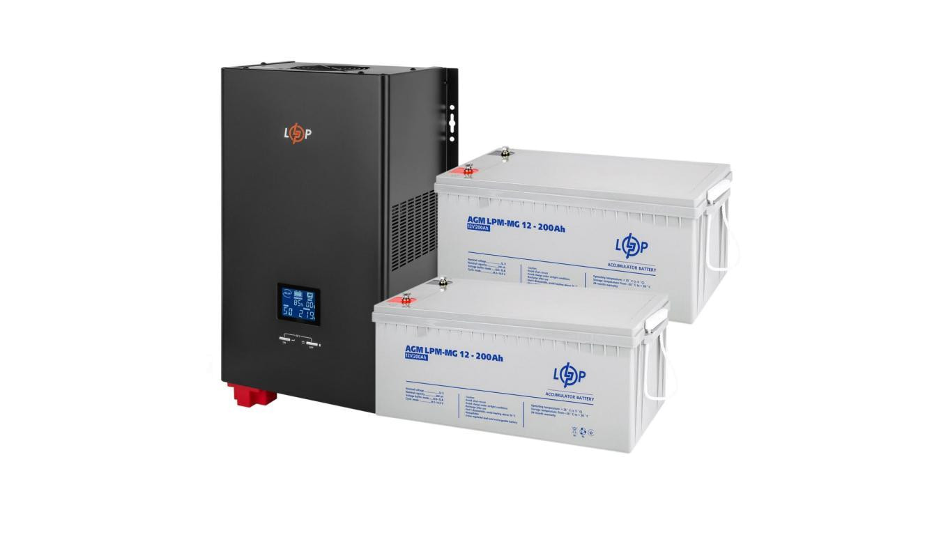 ZESTAW ZASILANIA AWARYJNEGO UPS + 2х AKUMULATOR ŻELOWY 3600VA 2500W 4800Wh