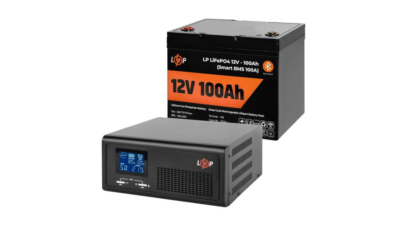 ZESTAW ZASILANIA AWARYJNEGO UPS + AKUMULATOR LIFEPO4 430VA 300W 1280Wh