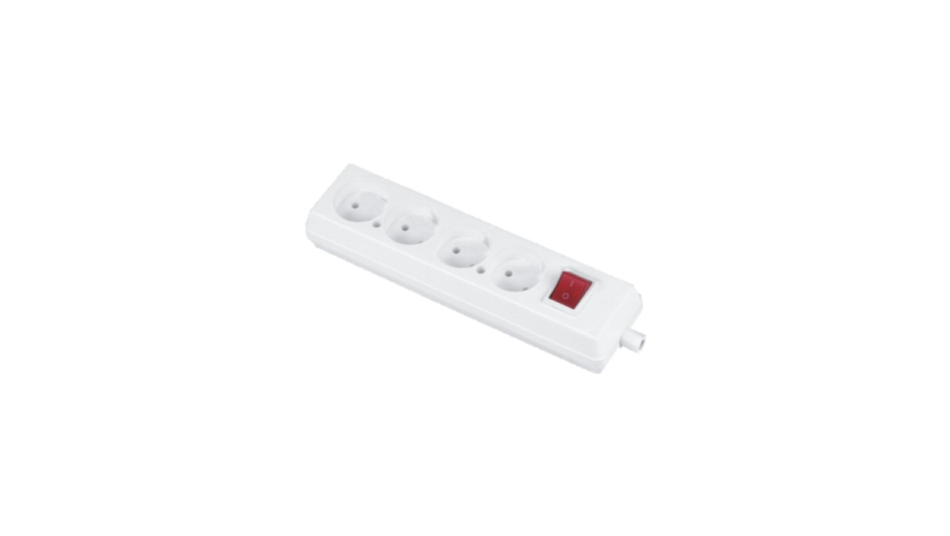 Rozgałęźnik do przedłużacza z wyłącznikiem 4-gniazda b/u 16A 250V GN-460WS