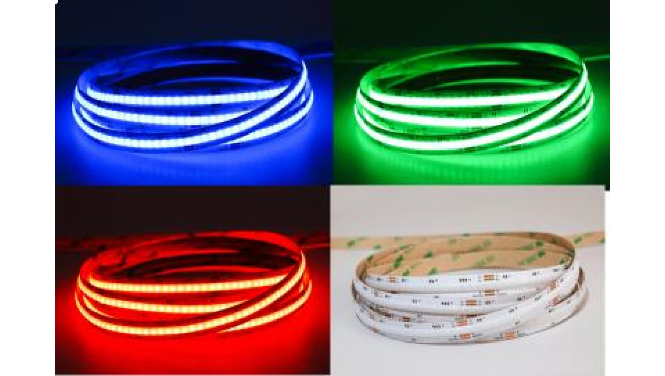 UQS-COB-14W-RGB-12V-5m: Profesjonalna taśma LED typu COB 14W 12V RGB