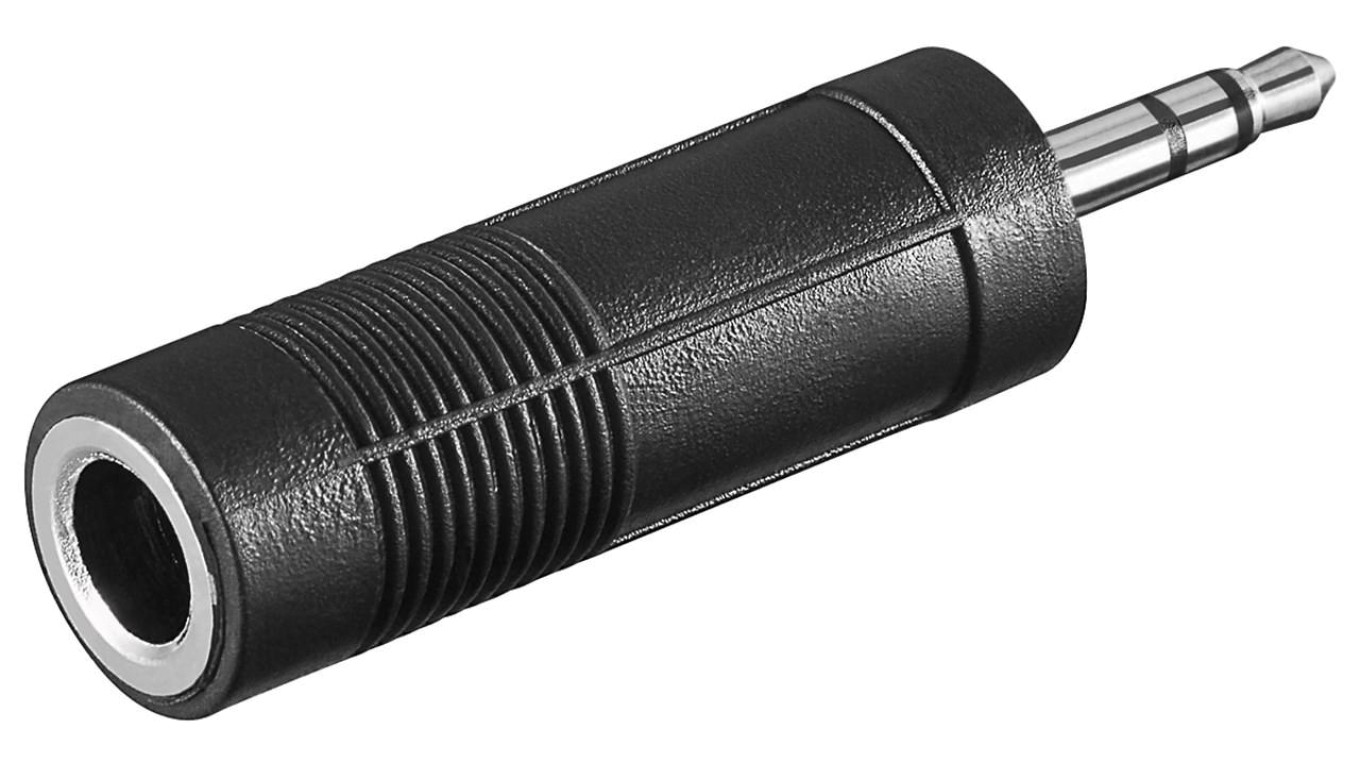 Adapter do słuchawek AUX, złącze jack 3,5 mm na 6,35 mm - Połączenie typu Wtyk jack 3,5 mm (3-pinowy, stereo)