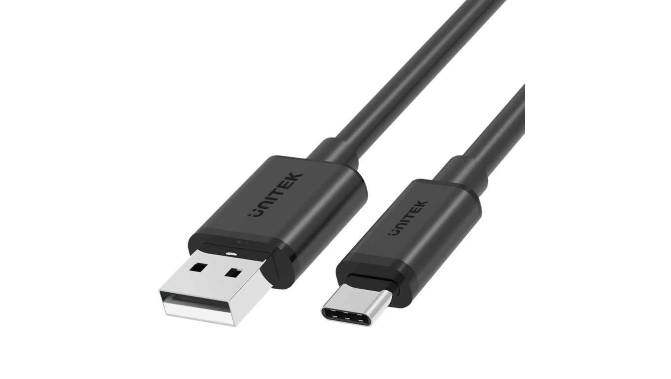 UNITEK KABEL USB-A 2.0 - USB-C, 1,5M, C14067BK