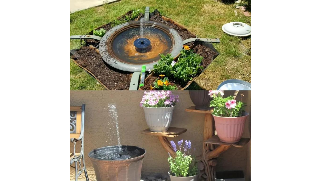 Fontanna Solarna LED HERMES Ogrodowa Pływająca z Pompą 180l/h LUMILED