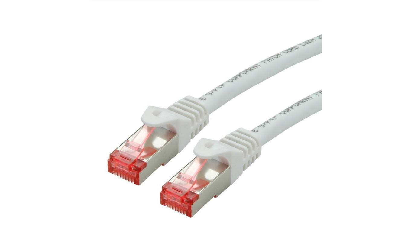 ROLINE S/FTP Patchcord Cat.6 Component Level, LSOH, biały, 15.0 m