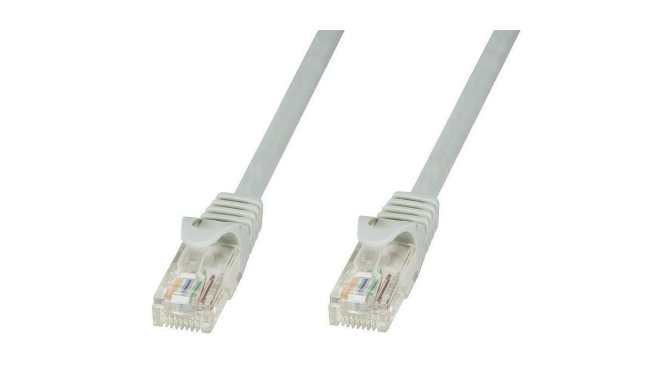 Patch cord Cat5e UTP 20m szary CCA