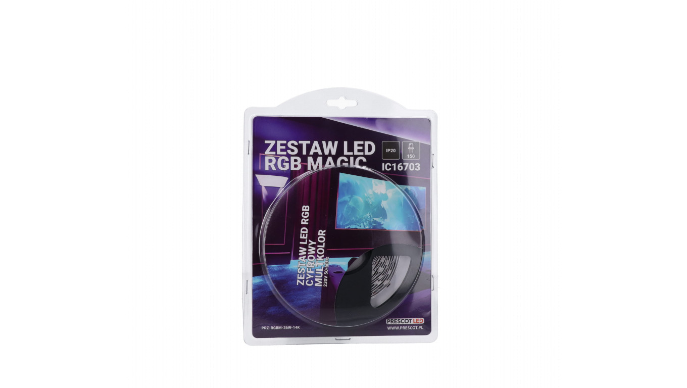 Zestaw led RGB Magic 36W 150led 14key IP20 blister