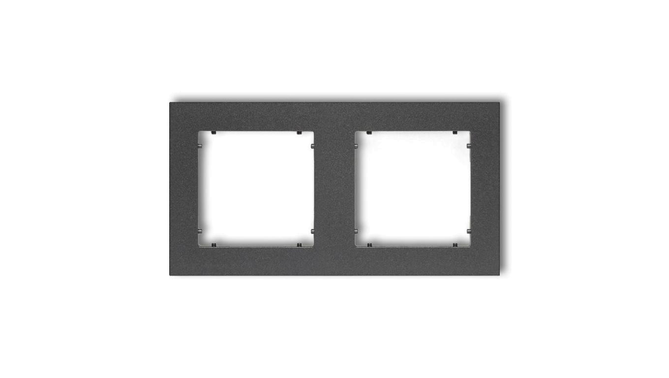 MINI Ramka podwójna grafitowa 11MR-2