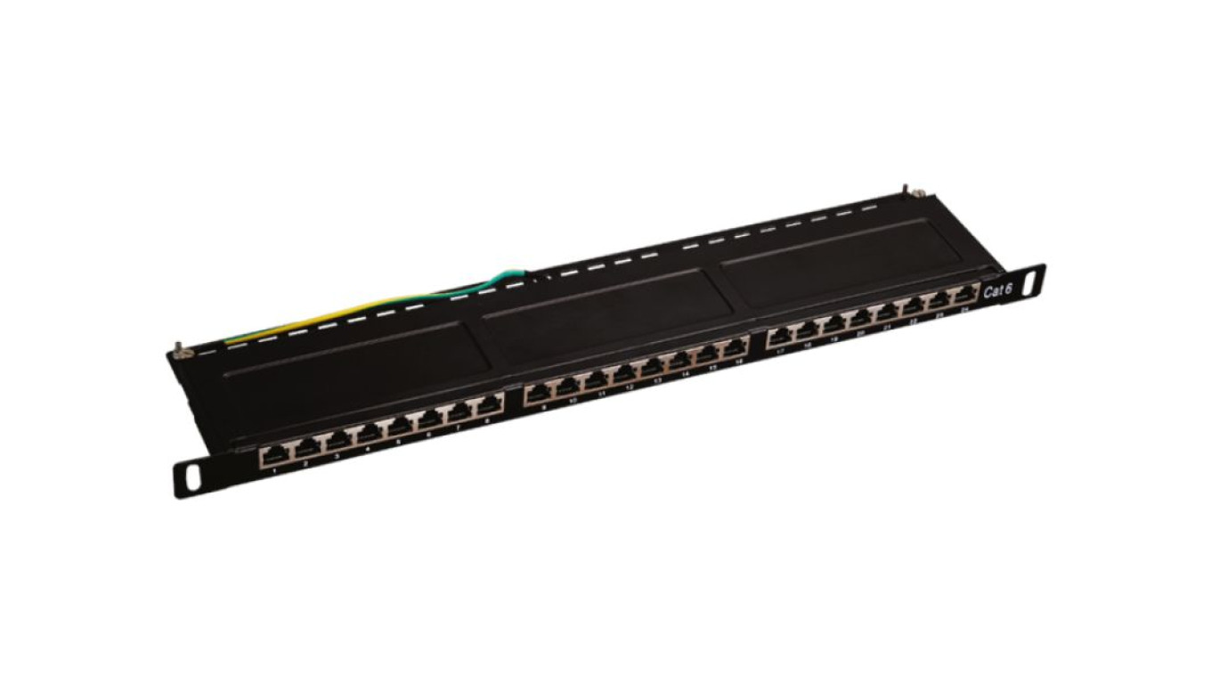 Patch panel OPTIMUM STP kat.6 24 porty 0.5U PK028