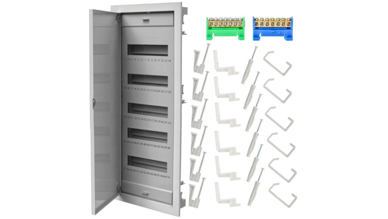 H3L ROZDZIELNICA ELEKTRYCZNA Modułowa Podtynkowa 5x12 60 modułów ZESTAW