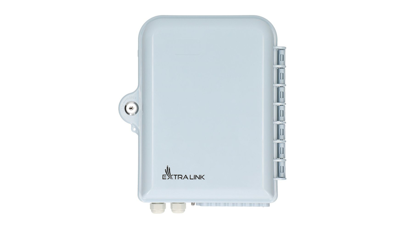 Puszka światłowodowa 16 spawów, biała Extralink Emma