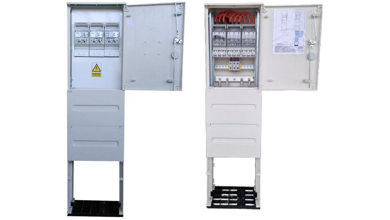 Rozdzielnica elektryczna, złącze kablowe ZK3b-3xRBK160A-VK120mm2