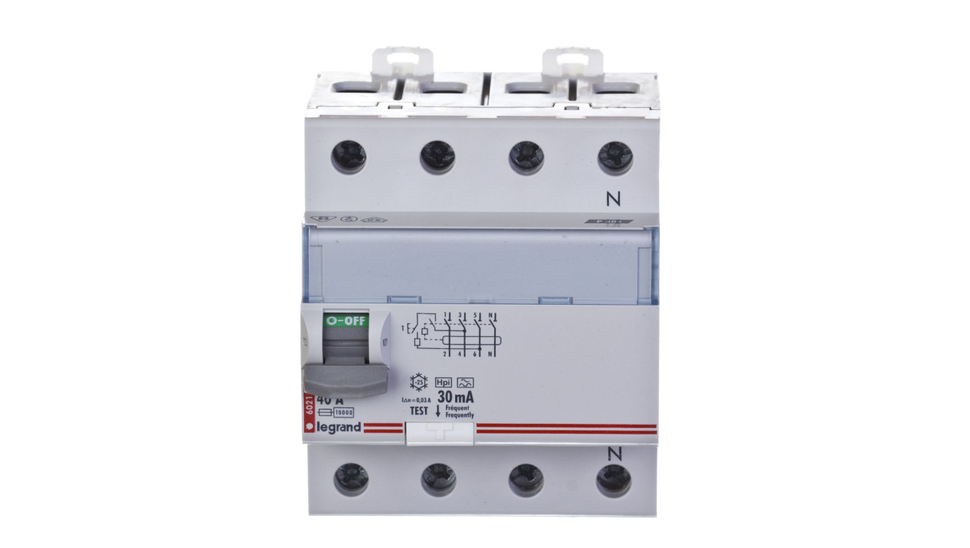 Wyłącznik różnicowoprądowy P 304 4P 40A 0,03A Typ F (HPI) SERII DX3 411695