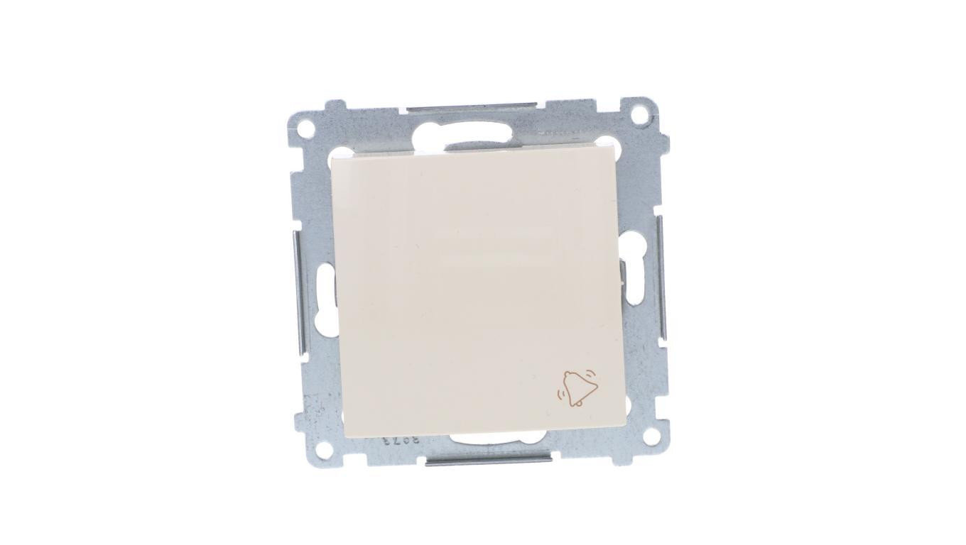 Simon 54 Przycisk /dzwonek/, szybkozłącza, kremowy DD1.01/41