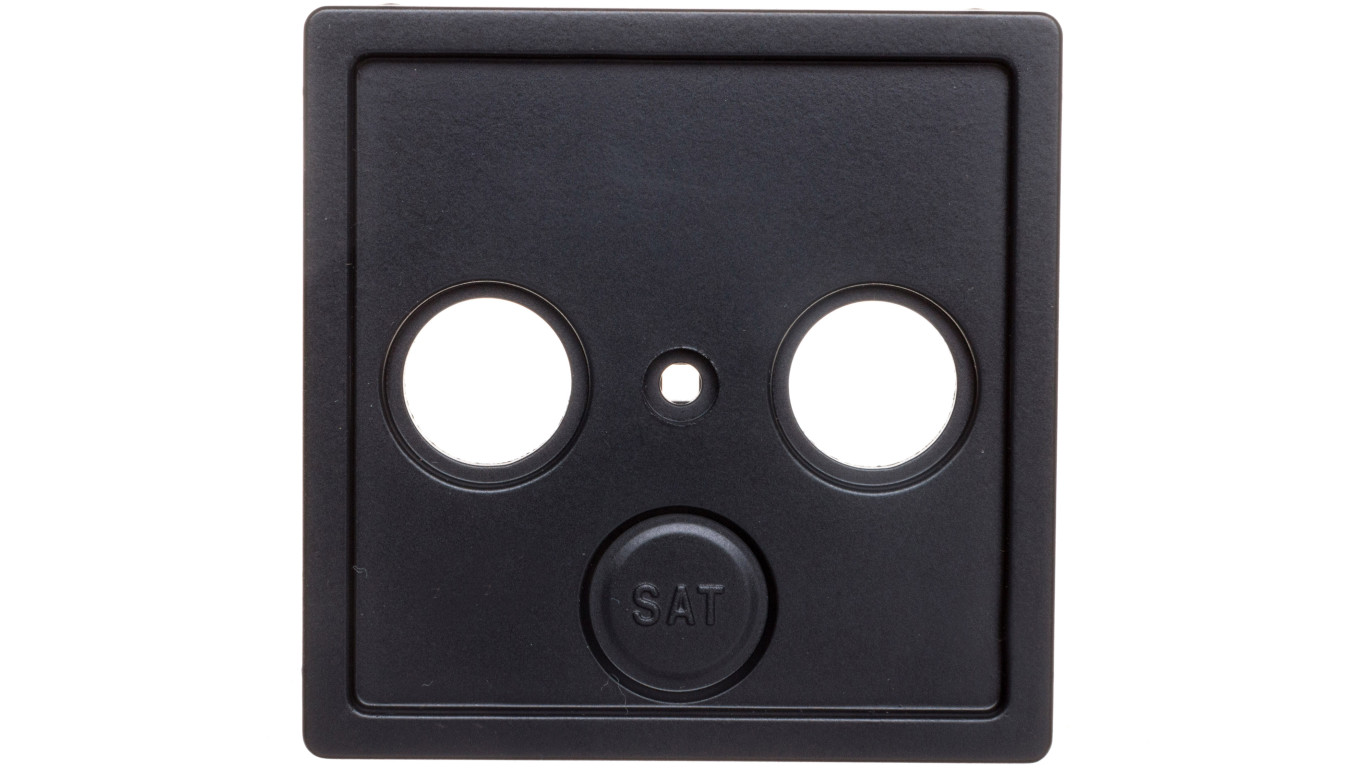 Plakietka centralna gniazda antenowego 2/3 wyjścia antracyt 12036086