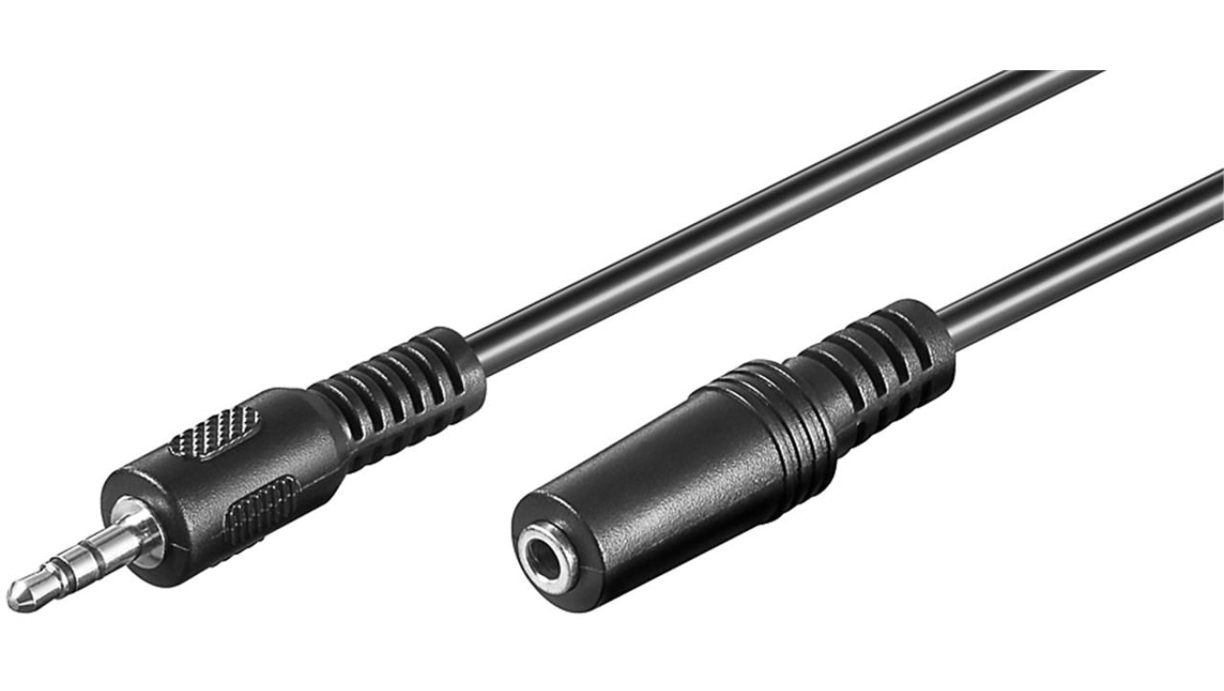 Przedłużacz do słuchawek i audio AUX, 3-pinowy 3,5 mm - Długość kabla 2 m
