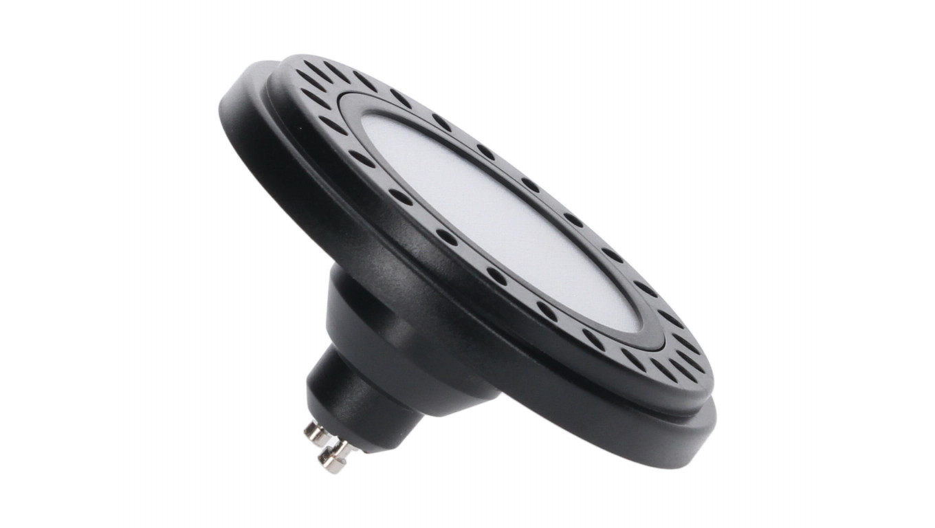 Żarówka led AR111 GU10 15W 3000K 120st. czarna