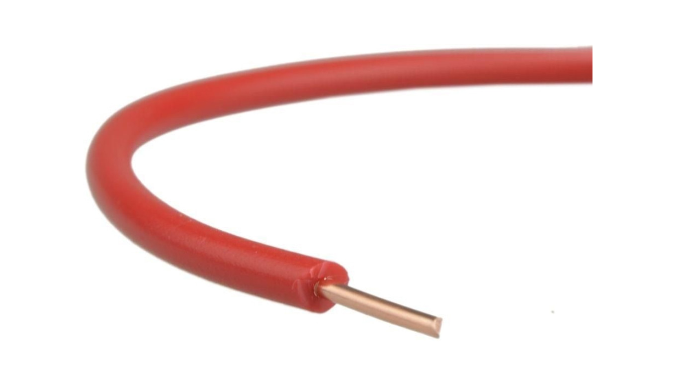 Przewód instalacyjny H07V-U / DY 2,5 750V czerwony drut Elektrokabel /100m/