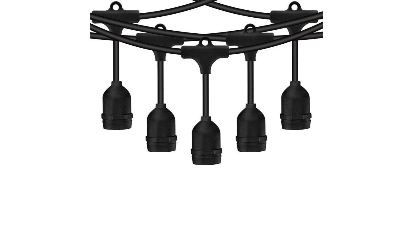 Girlanda Ogrodowa Zewnętrzna MALUS Łańcuch Świetlny 15m 15xE27 Lumiled