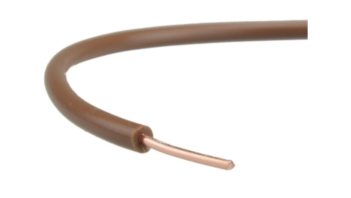 Przewód instalacyjny H07V-U / DY 2,5 750V brązowy drut Elektrokabel /100m/