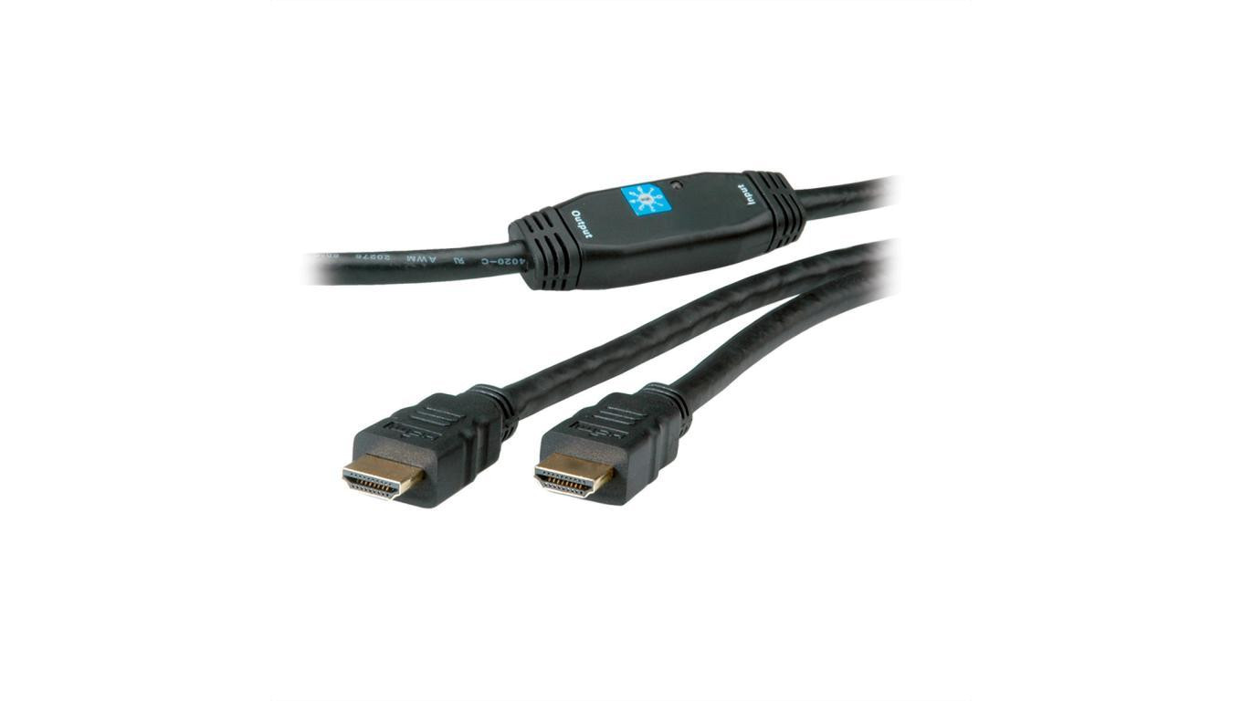 ROLINE HDMI High Speed Kabel, z repeaterem, 30 m