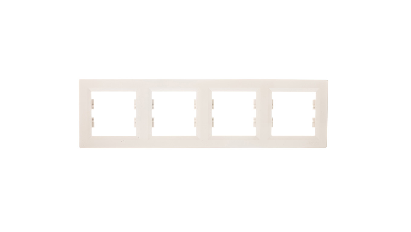 ASFORA Ramka poczwórna pozioma kremowa EPH5800423