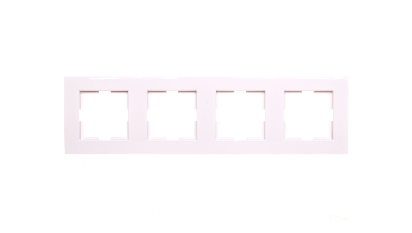 Karre Ramka 4-Krotna, Kolor Biały / 90960263