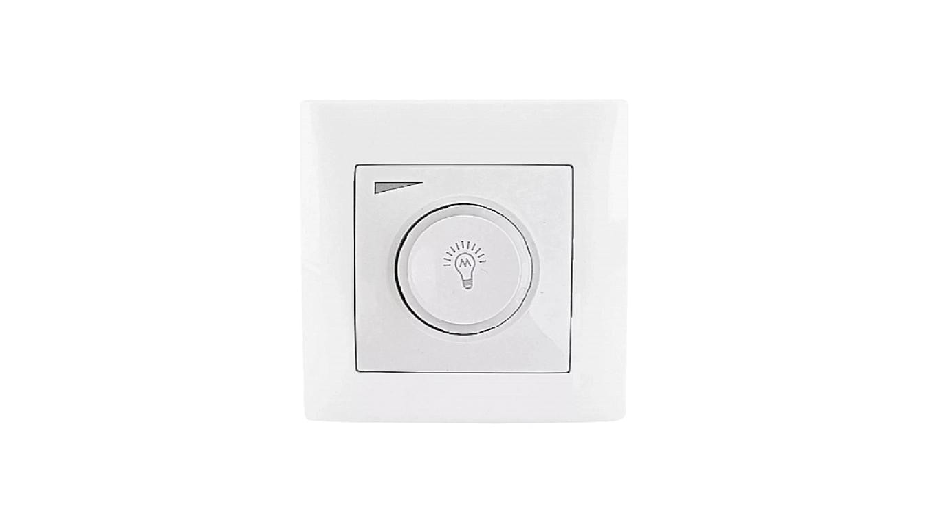 Ściemniacz Obrotowy Włącznik Regulator LED 200/600W Biały WESA LC-36A