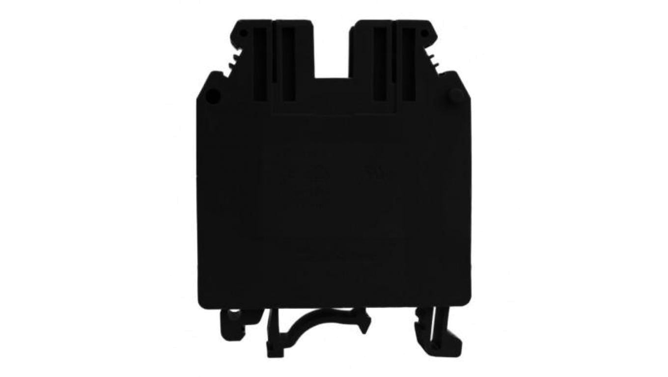 Złączka szynowa przelotowa czarna śrubowa 35mm2 1P VDE UL