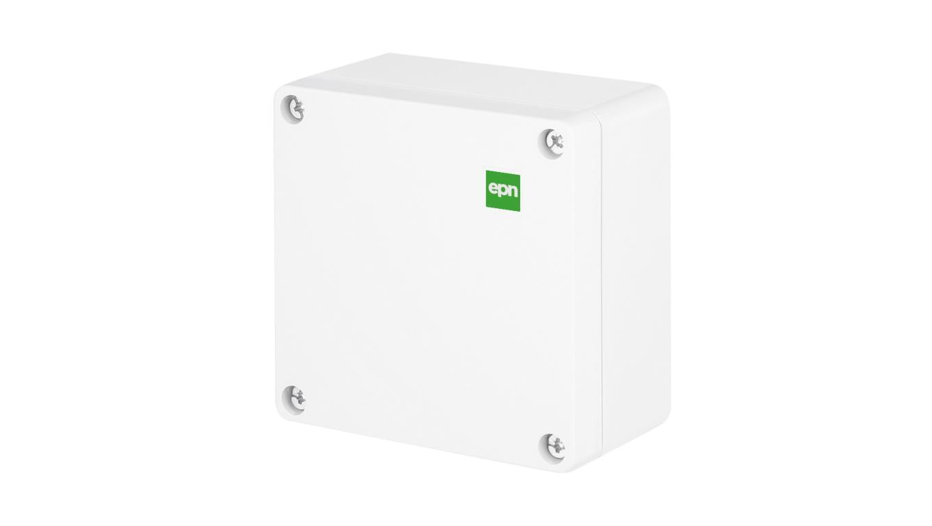 INDUSTRIAL Puszka hermetyczna n/t 105x105x66 IP65 biała 2701-10